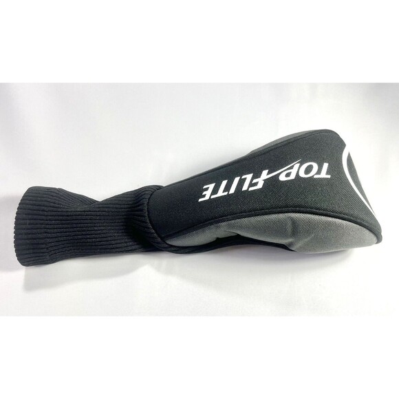 Top Flight 3 Wood Head Cover Black White and Grey - Picture 7 of 8